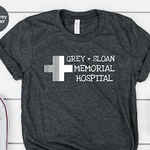 Grey Sloan Memorial Hospital Unisex T-shirt, Greys Anatomy Shirt, Meredith Grey Shirt, Derek Shepherd Tee, Greys Anatomy Gift