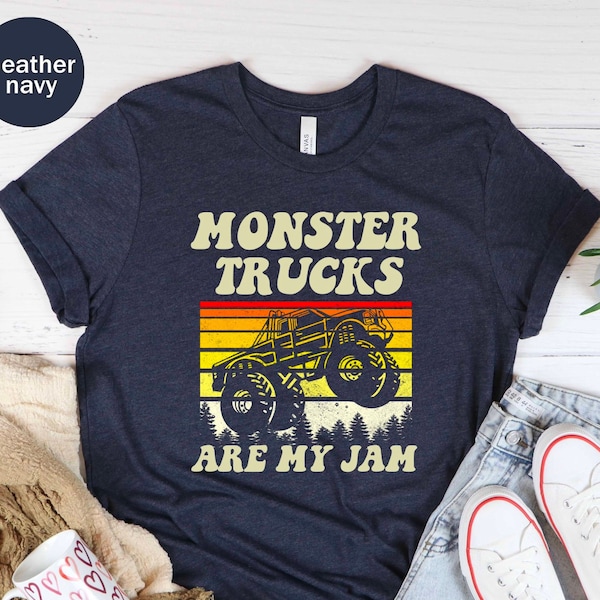 Monster Truck Are My Jam Unisex T-shirt, Monster Truck Shirt, Monster Jam Shirt, Vintage Monster, Monster Tees, Monster Truck Fans