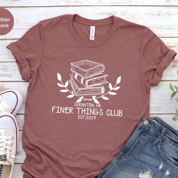 Finer Things Club Unisex T-shirt, The Office Tv Show, The Office Shirt, Dunder Mifflin, Gift of Office fans, The Office Tee