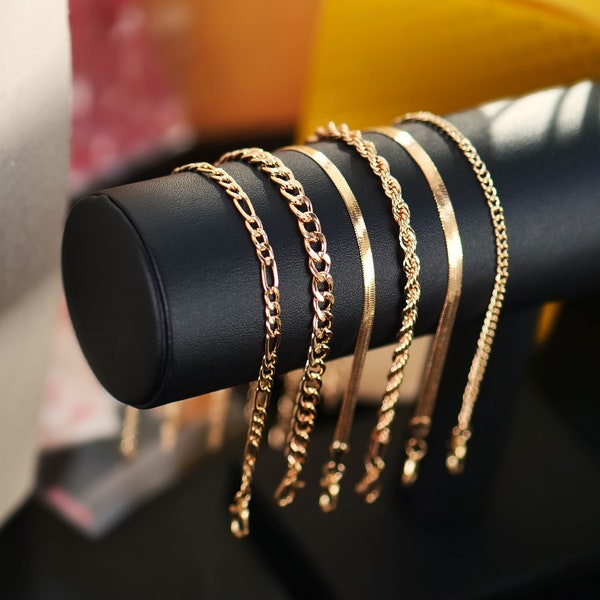 Bracelet pour femme - 6 pièces - Bracelets minimalistes - 6 pièces - Bracelet pour femme - or Bracelet-bracelets-Bracelet délicat