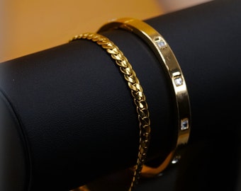 bracelet for women . Gold bracelet for women .waterproof . tarnish resistant . gold . women . bracelets