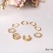 HIFOT Polsini Orecchie Da Elfo Con Fiore E Perle – Argento – Clip Regolabile Senza Piercing – Per Halloween, Cosplay, Matrimonio