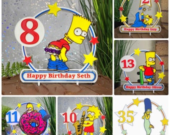 Acrylic Cake Toppers - Cartoon Characters TS