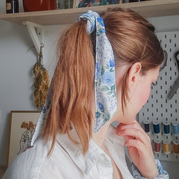 Chouchou Foulchie et Élastique à cheveux upcyclé