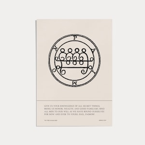 Hereditary Film Quote Poster | Paimon Symbol Poster | Horror Film Poster | Hereditary Movie Poster | Ari Aster&#39;s Hereditary Paimon Poster