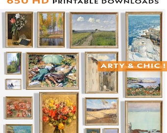 650+ Printable Vintage Art Prints for Home Decor - Eclectic Gallery Set - MEGA BUNDLE 650+ Art Prints Set - Eclectic Gallery Wall Decor