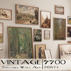 7700+ Gallery Wall Set, MEGA BUNDLE MIX Set, Eclectic Wall Art, Japanese Poster, Vintage Wall art, Maximalist Decor, Digital Download