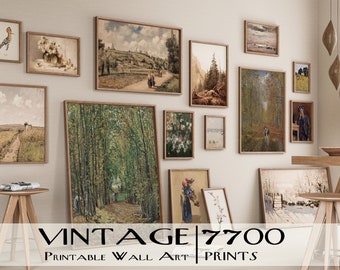 7700+ Gallery Wall Set, MEGA BUNDLE MIX Set, Eclectic Wall Art, Japanese Poster, Vintage Wall art, Maximalist Decor, Digital Download