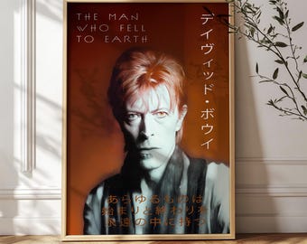Japanese David Bowie Poster – the Man Who Fell to Earth Print
