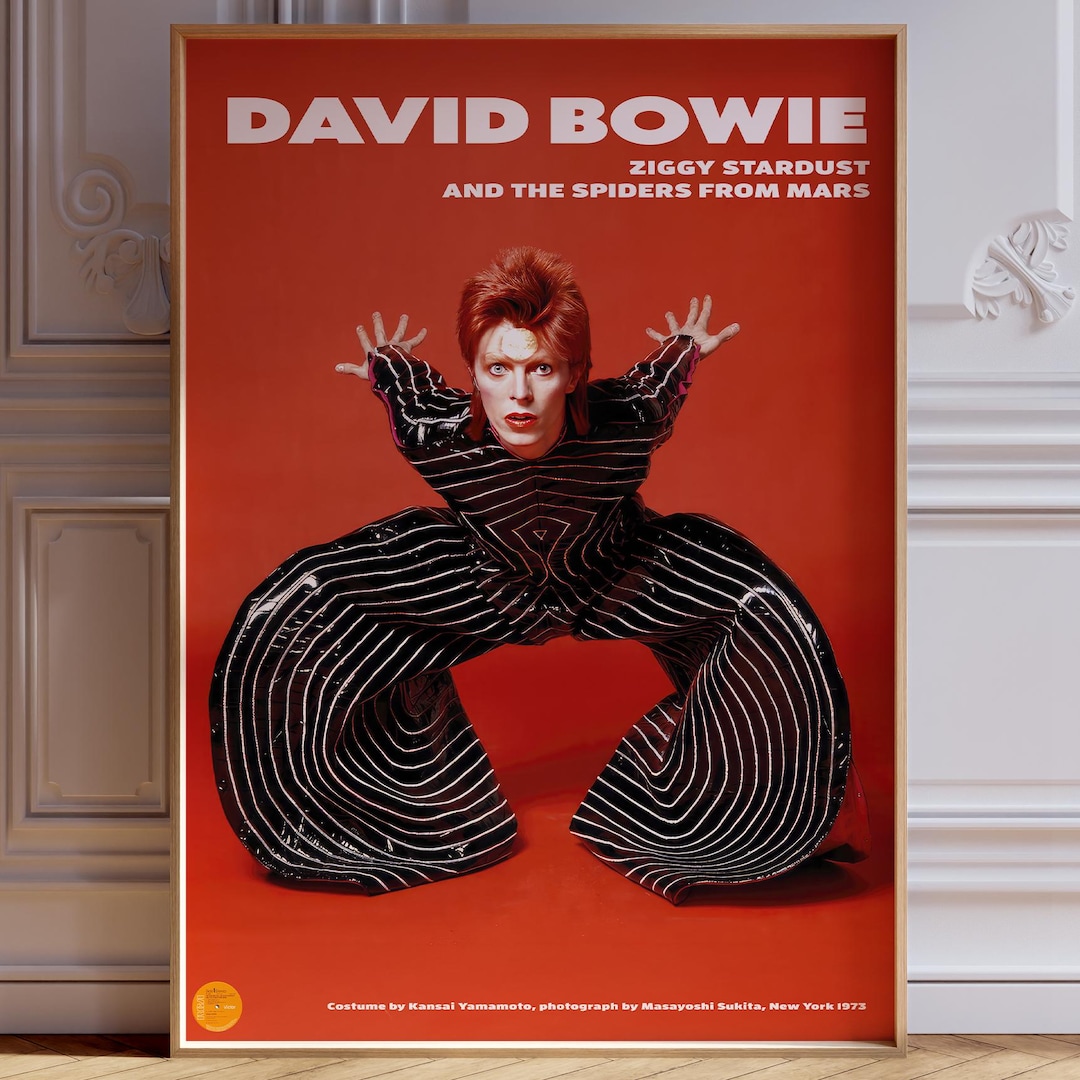 David Bowie Ziggy Stardust, Starman Poster by Kansai Yamamoto — free download