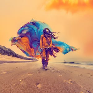 Bob Marley Ocean Dreams – Reggae Beach Art Print or Canvas