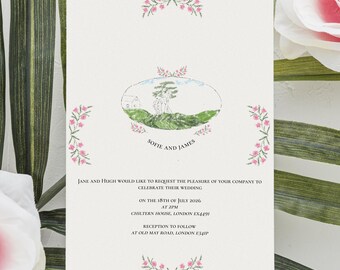 Editable Garden Wedding Invitation Suite | Spring Wedding Design | Digital Download