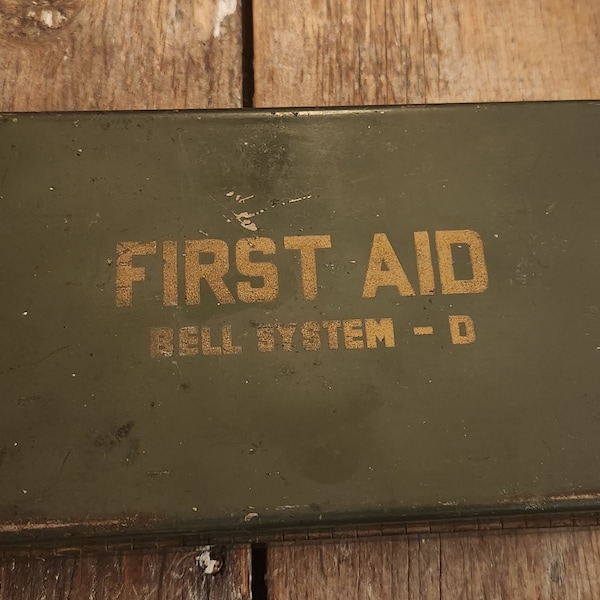 Vintage Bell System first aid kit for telephone linemen