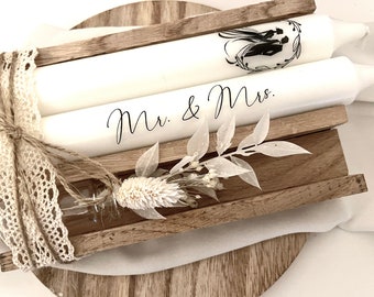 Hochzeit | Hochzeitsgeschenk | Stabkerze | Personalisiert | Wedding | Geldgeschenk | Alles liebe zur Hochzeit | Geschenk | Brautpaar |