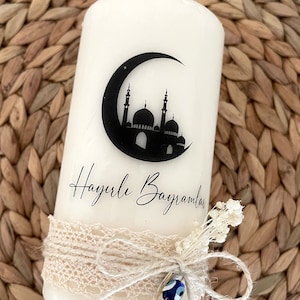 Bayram Geschenk Eid Mubarak Ramadan hayirli Bayramlar iftar Bayram deko kerze Gastgeschenk ramadan Geschenk Kurban Bayram Bild 2