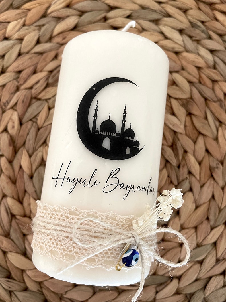 Bayram Geschenk Eid Mubarak Ramadan hayirli Bayramlar iftar Bayram deko kerze Gastgeschenk ramadan Geschenk Kurban Bayram Bild 2