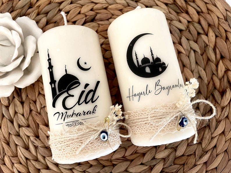 Bayram Geschenk Eid Mubarak Ramadan hayirli Bayramlar iftar Bayram deko kerze Gastgeschenk ramadan Geschenk Kurban Bayram Bild 1