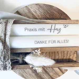 Praxis mit Herz | Danke | Blume |  Stabkerze personalisiert | Arzt |