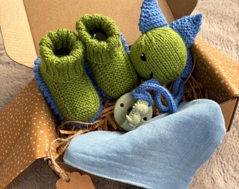 Baby Gift Set | New Baby Gift Box | Baby Shower Gift Set | Dinosaur Edition Baby Gift Box