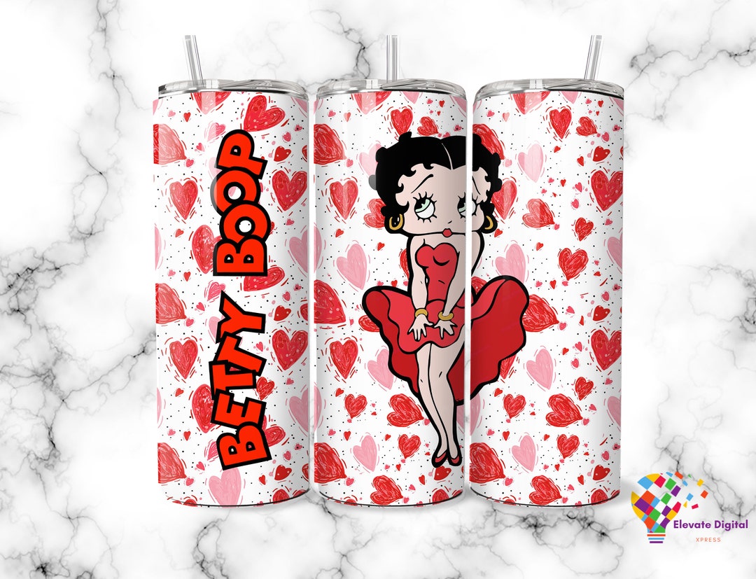 Betty Boop Tumbler Wrap Design 20oz Tumblers Tumbler Wrap Tumbler