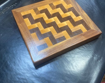 Maple and walnut  cutting board