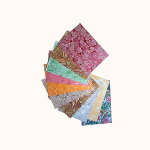 Papeles veteados a mano únicos de tamaño A4 (10 hojas) - para encuadernación, decoupage, artesanías de papelería o restauración