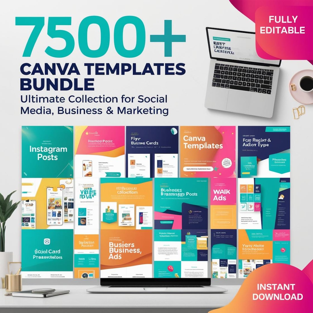 7500+ Canva Templates Bundle – Ultimate Collection for Social Media ...