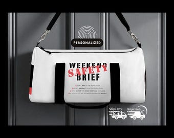 Personalized Duffel Bag: Weekend Travel, Gym, or Party - Custom Name