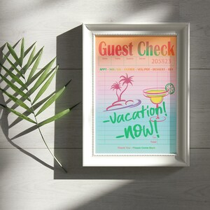 Summer House Guest Check Print Cocktail Cheers Preppy Wall Art Home Decor Gift For Her Bar Cart Art Print Feel Good Vibes Gift For Christmas