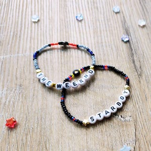 The Weeknd Freundschaftsbänder | Handmade Set von 2, 3, 5, oder 10 | Nachmittags bis zum Morgengrauen Tour | Ereignisse | Handel | Personalisierbar