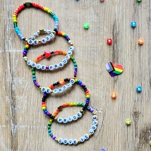 Bransoletki przyjaźni Pride | Ręcznie robiony zestaw 2, 3, 5 lub 10 sztuk | Wydarzenia | Handel | Możliwość personalizacji