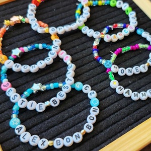 Custom Handmade Friendship Bracelets: Set of 2, 3, 5, or 10 | Concerts | Events and Celebrations | Gifts | Customizable