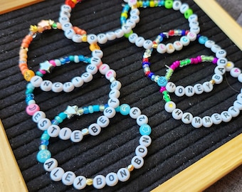 Custom Handmade Friendship Bracelets: Set of 2, 3, 5, or 10 | Concerts | Events and Celebrations | Gifts | Customizable