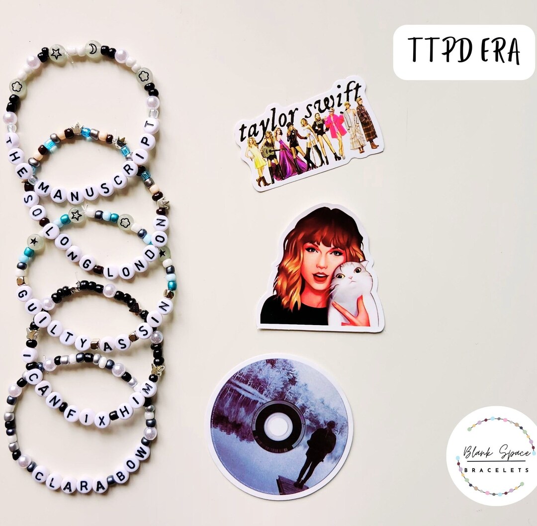The Tortured Poets Department TTPD Taylor Swift Eras Tour Friendship Bracelets Handmade Set of