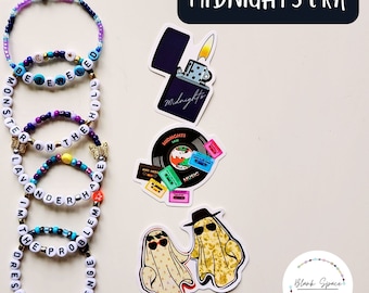 MIDNIGHTS: Eras Tour Friendship Bracelets | Handmade Set of 2, 3, 5, or 10 | Concert Trading |  Swiftie Merch | Customizable