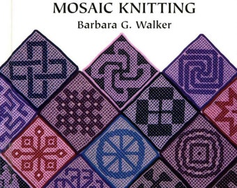 Vintage 380 Mosaic Knitting Patterns, Mosaic Knitting, Knitting Diagrams Book, PDF Instant Download