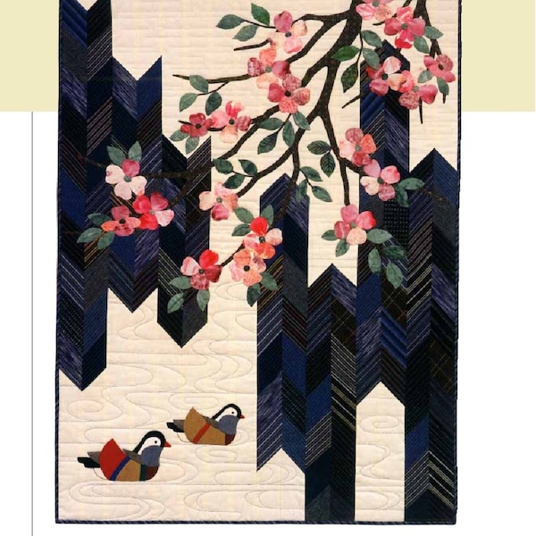 Quilt Pattern Book, Asian Elegance: Quilting With Japanese Fabrics and More, Elegant Japanese Quilts, PDF Instant Download