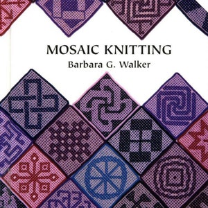 Vintage 380 modèles de tricot mosaïque, tricot mosaïque, livre de schémas de tricot, téléchargement immédiat PDF image 1