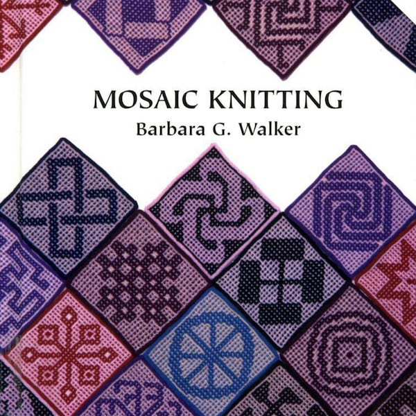 Vintage 380 Mosaic Knitting Patterns, Mosaic Knitting, Knitting Diagrams Book, PDF Instant Download