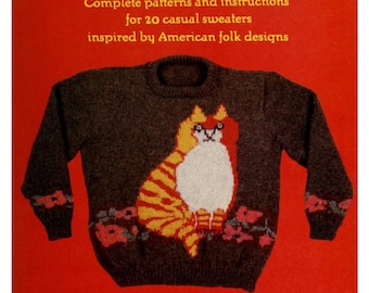 Knitting Book, Countryknits II, Complete Patterns and Instructions for 20 Casual Sweaters by Carol Huber, PDF Instant Download