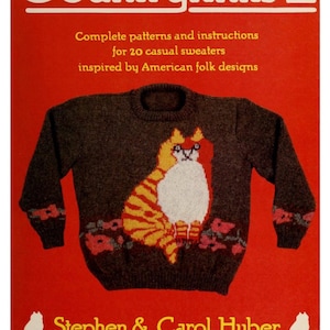 Knitting Book, Countryknits II, Complete Patterns and Instructions for 20 Casual Sweaters by Carol Huber, PDF Instant Download