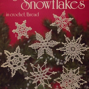 Crochet Snowflakes Pattern: Vintage Christmas Ornaments (PDF Download)