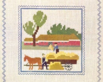 Cross Stitch Diary by Gerda Bengtsson, Vintage Patterns 1962, PDF Digital Download