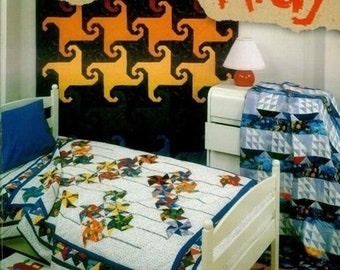 Quilts for Kids by Carolann Palmer, 1993, Patchwork Pattern Book, PDF Instant Download