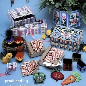 Vintage Plastic Canvas Pattern, Bazaar Booklet, PDF Instant Download