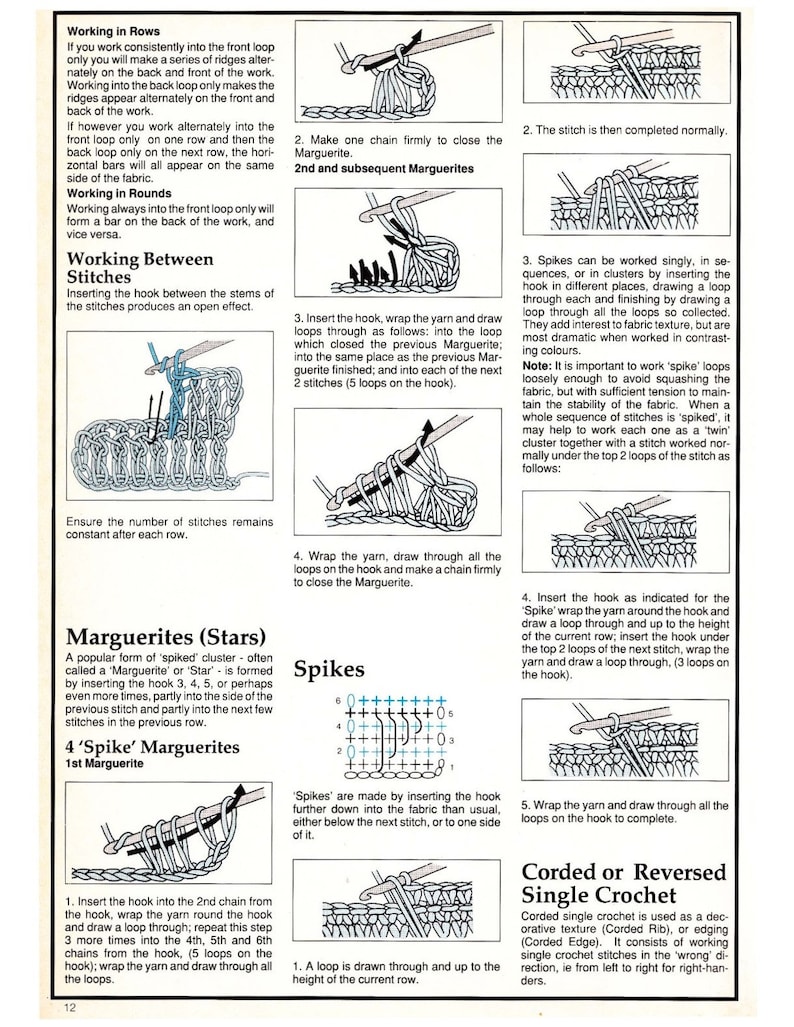 500 Crochet Stitches Guide: Crochet Techniques and Patterns (PDF ...