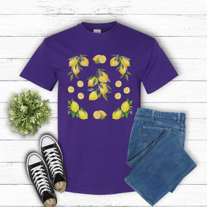 Juicy Lemon Shirt, Trendy Fruit Tee, Farmers Market Shirt, Aesthetic ...