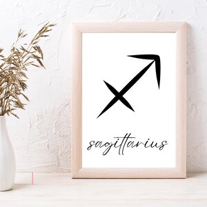 Sagittarius - Zodiac Poster Digital Download
