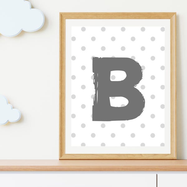 Letter B Poster - Etsy