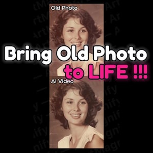 Photo to video Unique Animated Keepsakes Animation vintage Memories Unique Gift Moving Photos Video Photo Memories Animated Keepsake